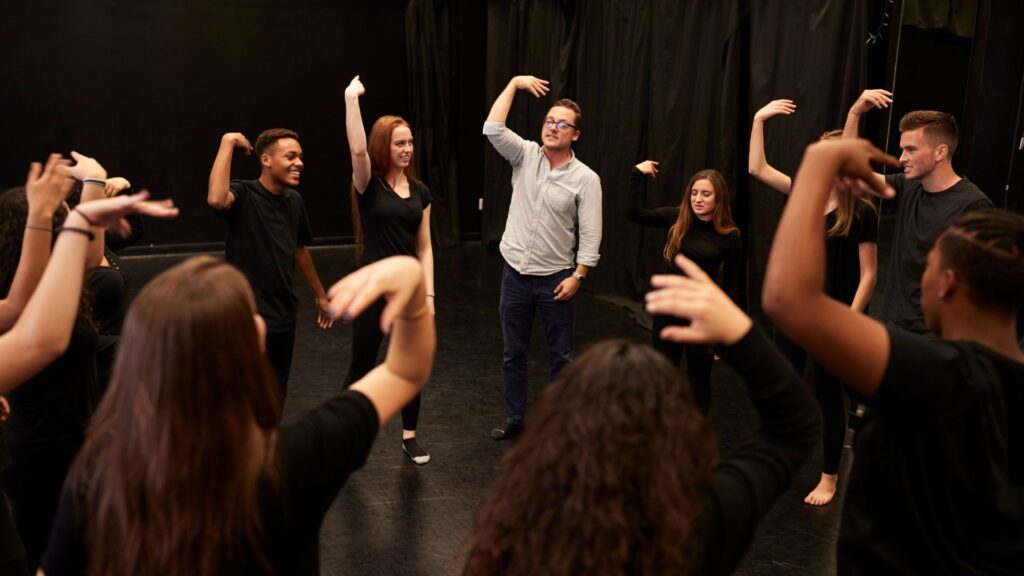 Improvisatietheater workshop studenten